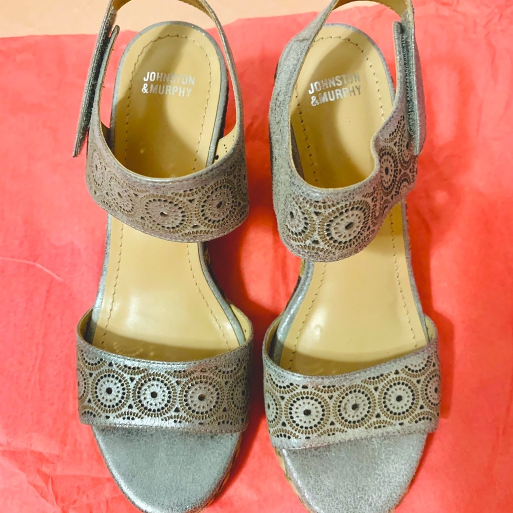 Johnston & Murphy Espadrille Wedge Sandals